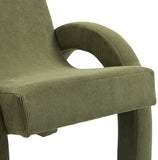 Corduroy Green Corduroy Fabric Accent Chair 413Green Meridian Furniture