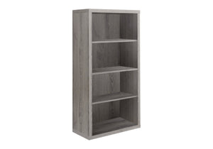 English Elm Bookshelf, 5-Tier Contemporary Bookcase with Adjustable Thick Shelves, Sturdy Laminate Finish, Modern Design taupe 50 L x 15 W x 7 H B2710P219601