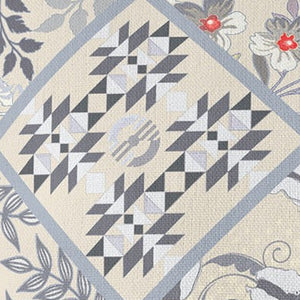 Homeroots 26” Cream Gray Patch Indoor Outdoor Throw Pillow   414031