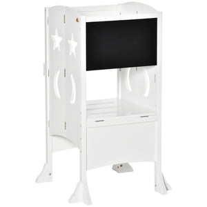 English Elm Qaba Glow-in-the-Dark 2-in-1 Kids Sofa Chair — Convertible Fold-Out Toddler Couch, Washable Cover White W2225P229352