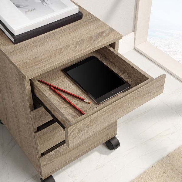 OSP Home Furnishings Holly Mobile Storage Cart River Oak