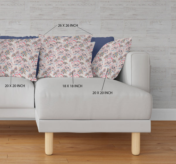 Homeroots 26” Lavender Pink Roses Indoor Outdoor Throw Pillow   414395