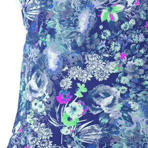 Homeroots 26" Purple Blue Springtime Indoor Outdoor Throw Pillow   414494