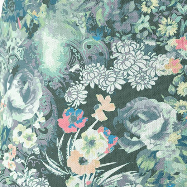 Homeroots 26" Green Black Springtime Indoor Outdoor Throw Pillow   414522