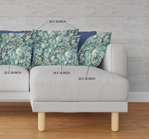 Homeroots 28" Green Black Springtime Indoor Outdoor Throw Pillow   414525