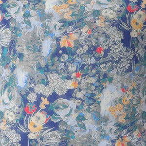 Homeroots 26" Blue Gray Springtime Indoor Outdoor Throw Pillow   414572