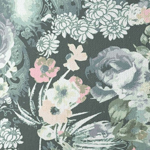 Homeroots 26" Green Gray Springtime Indoor Outdoor Throw Pillow   414581