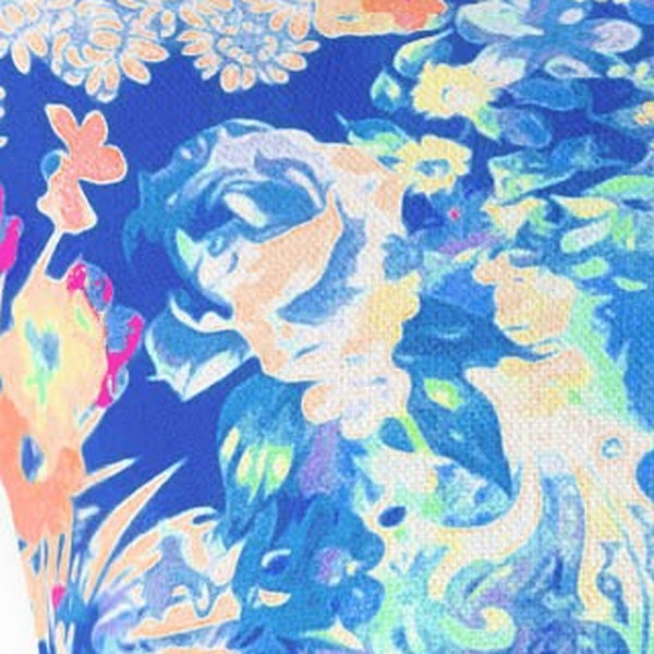 Homeroots 26" Bright Blue Springtime Indoor Outdoor Throw Pillow   414591