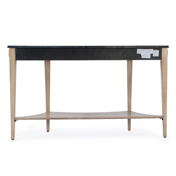 Butler Specialty Astor Demilune Console Table - Elegant Olive Ash Finish With Tapered Legs And Curvaceous Shelf Tan,Beige Rubberwood Solids,Mdf,Resin,Cherry,Maple And Olive Ash Burl Veneers 4146424-butler