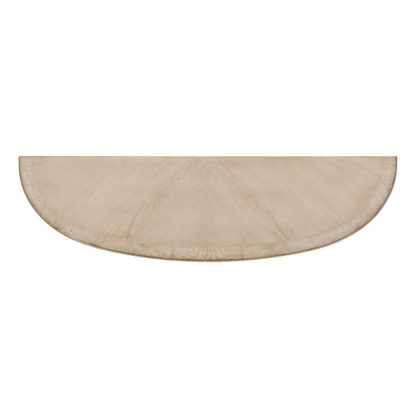 Butler Specialty Astor Demilune Console Table - Elegant Olive Ash Finish With Tapered Legs And Curvaceous Shelf Tan,Beige Rubberwood Solids,Mdf,Resin,Cherry,Maple And Olive Ash Burl Veneers 4146424-butler