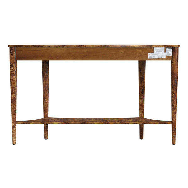 Butler Specialty Astor Demilune Console Table - Elegant Olive Ash Finish With Tapered Legs And Curvaceous Shelf Light Brown Made Of Poplar Solids,Engineered Wood,Burl Veneers 4146442-butler