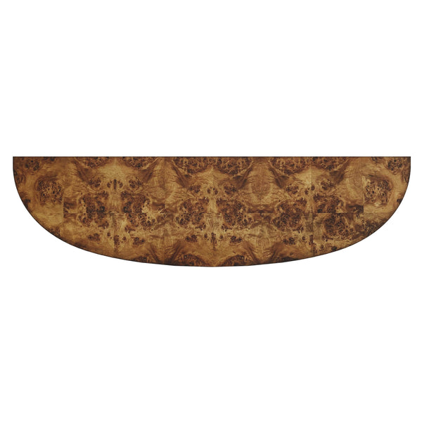 Butler Specialty Astor Demilune Console Table - Elegant Olive Ash Finish With Tapered Legs And Curvaceous Shelf Light Brown Made Of Poplar Solids,Engineered Wood,Burl Veneers 4146442-butler