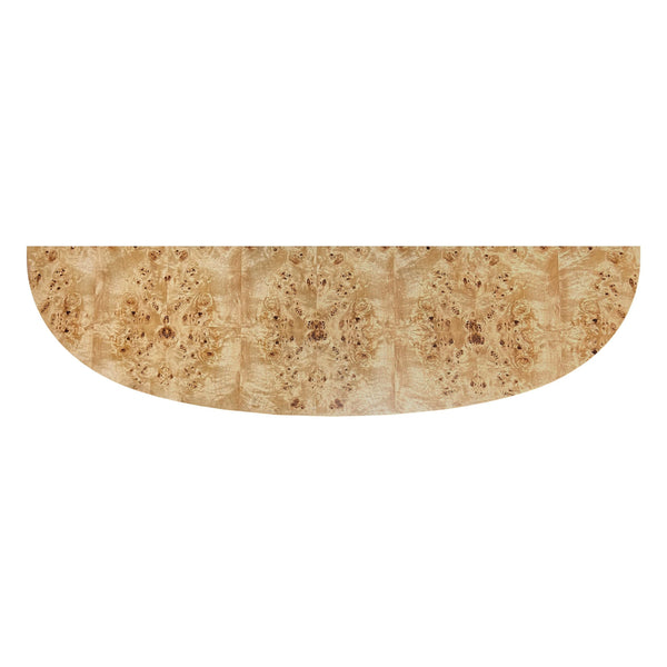 Butler Specialty Astor Demilune Console Table - Elegant Olive Ash Finish With Tapered Legs And Curvaceous Shelf Light Brown Rubberwood Solids,Mdf,Resin,Cherry,Maple And Olive Ash Burl Veneers 4146443-butler