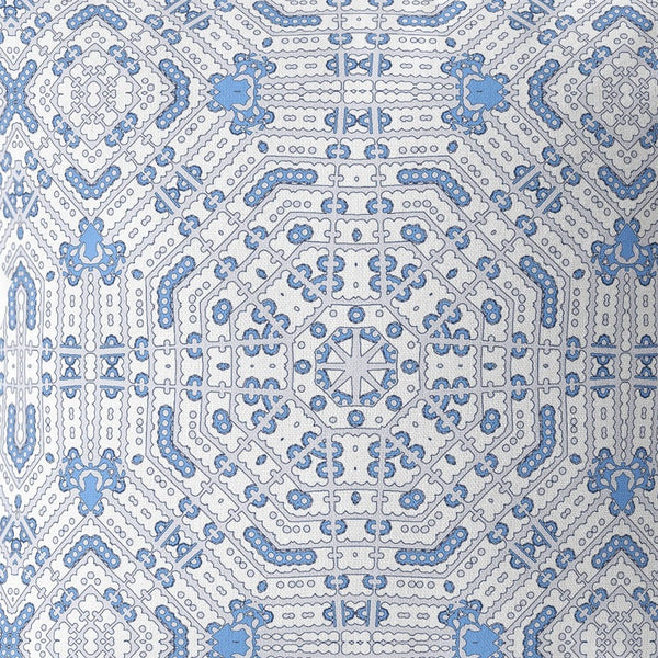 Homeroots 26” Blue Gray Geostar Indoor Outdoor Throw Pillow   414991