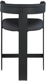 Romeo Black Vegan Leather Counter Stool 414Black-C Meridian Furniture