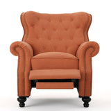 Christopher Knight Home® - Noble House - Walder Contemporary Tufted Fabric Recliner with Nailhead Trim