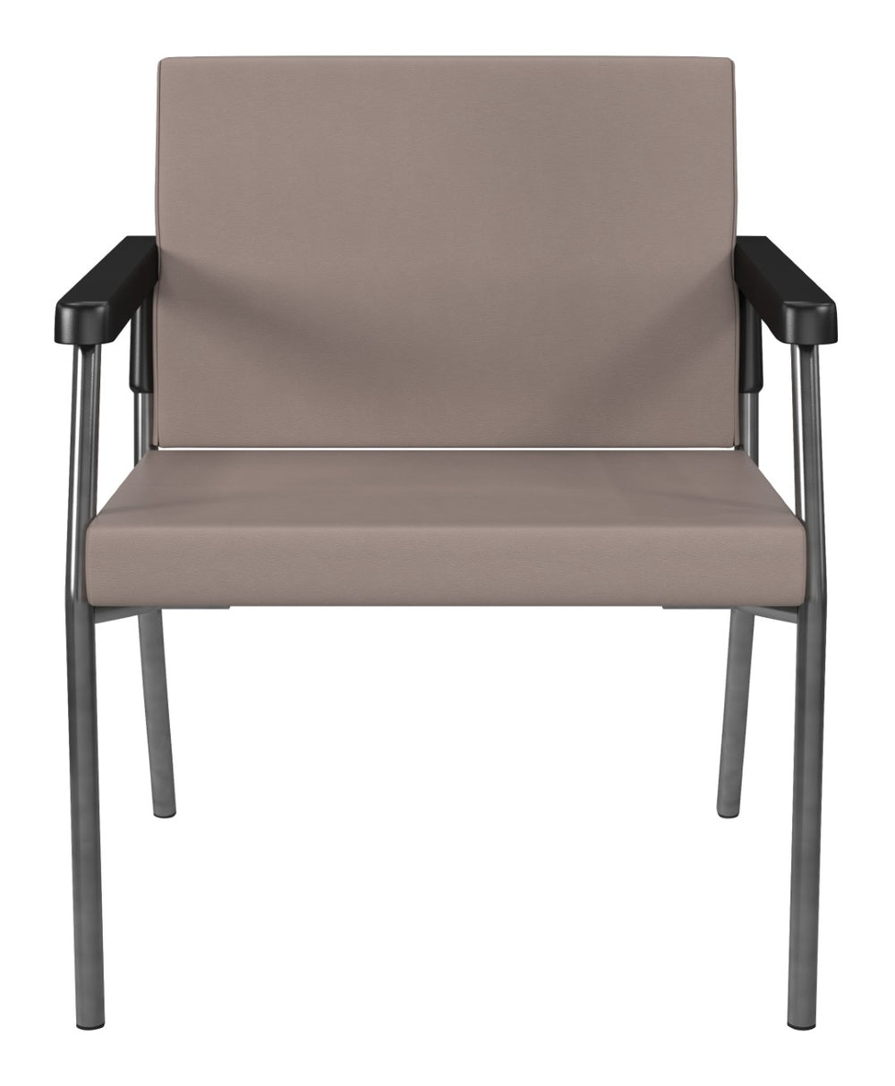 OSP Home Furnishings Bariatric Guest Chair Heavy Duty Metal Frame 400 Lb Capacity Medical Reception Seating BC9602-R103