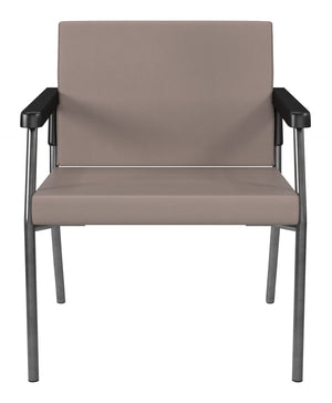 OSP Home Furnishings Bariatric Guest Chair Heavy Duty Metal Frame 400 Lb Capacity Medical Reception Seating BC9602-R103