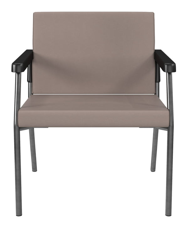 OSP Home Furnishings Bariatric Guest Chair Heavy Duty Metal Frame 400 Lb Capacity Medical Reception Seating BC9602-R103