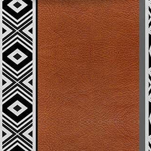 Homeroots Set Of Two 18" Brown And White Faux Leather Throw Pillow   415118