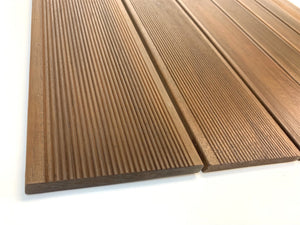 Homeroots Brown Non Slip Wood Plank Bath Floor Mat   415206