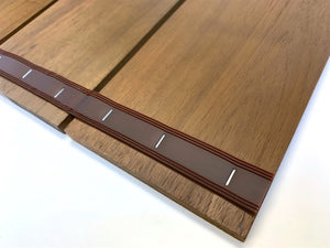 Homeroots Brown Non Slip Wood Plank Bath Floor Mat   415206