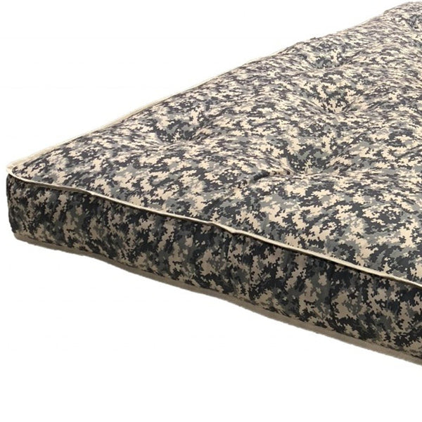Homeroots 8" Camo Double Foam Full Mattress  Polyester 415478