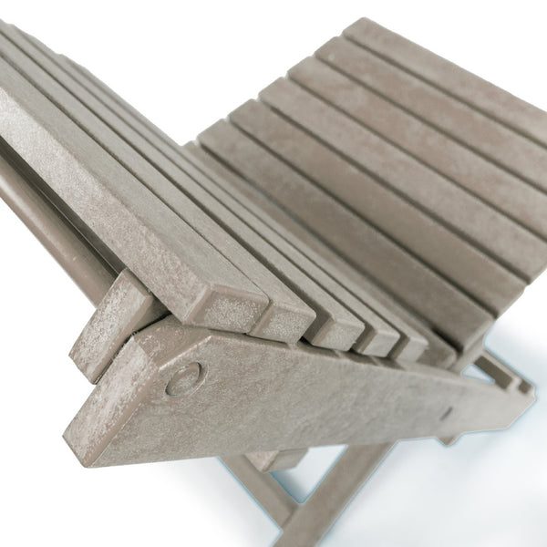 English Elm Coastal Bay Recycled Hdpe Folding Bistro Chair for Patio and Balcony Use Sand B2745P409664