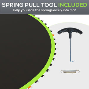 English Elm Soozier 14 Foot Round Trampoline Replacement Mat Uv Polypropylene 80 V-rings W2225P200525