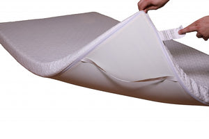 Homeroots 3" Deluxe White Memory Foam Mattress Topper With Straps Twin  Polyester 415634