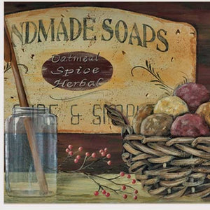 HomeRoots Set of Three COUNTRY BATH Framed Prints - Farmhouse-Style Wall Art for a Chic Bathroom Upgrade 415738