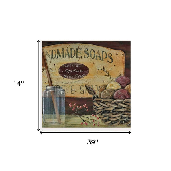 HomeRoots Set of Three COUNTRY BATH Framed Prints - Farmhouse-Style Wall Art for a Chic Bathroom Upgrade 415738