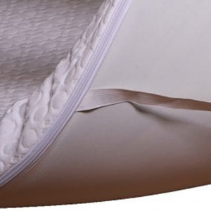 Homeroots 3" Deluxe White Memory Foam Mattress Topper With Straps Queen  Polyester 415768