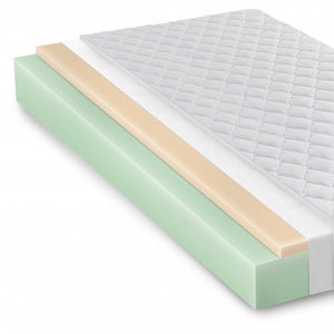 Homeroots 10" White Premier Memory Foam Hypoallergenic King Mattress  Polyester 415769