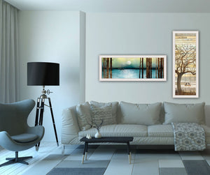 HomeRoots Set of Two Modern Framed Prints - Stylish Wall Art for Home or Office, Ready to Hang Decor 415802