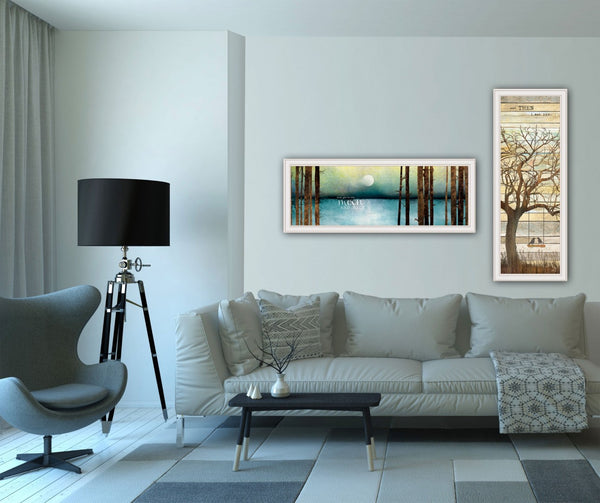 HomeRoots Set of Two Modern Framed Prints - Stylish Wall Art for Home or Office, Ready to Hang Decor 415802
