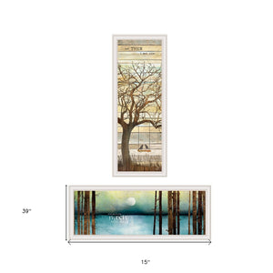 HomeRoots Set of Two Modern Framed Prints - Stylish Wall Art for Home or Office, Ready to Hang Decor 415802