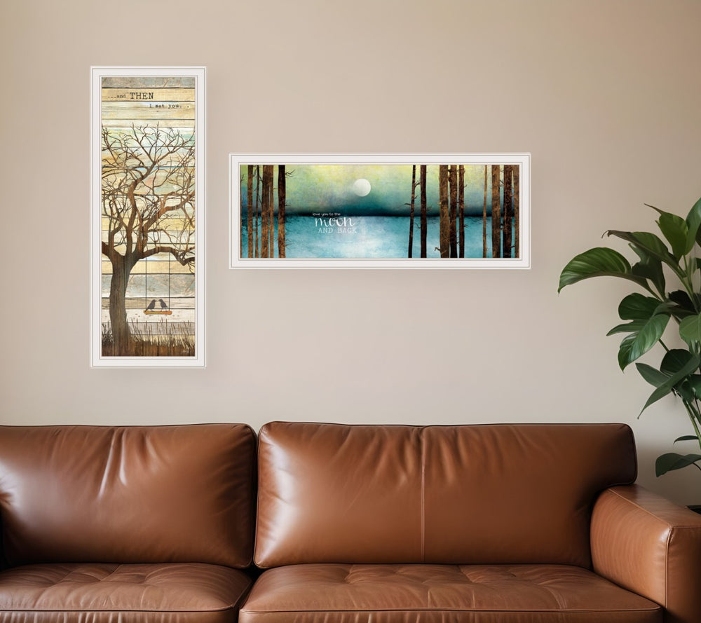 HomeRoots Set of Two Modern Framed Prints - Stylish Wall Art for Home or Office, Ready to Hang Decor 415802