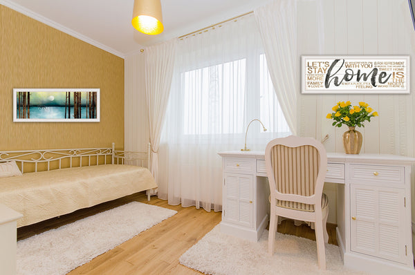 Homeroots Set Of Two Love Or Home 3 White Framed Print Wall Art  Paper,Wood 415805