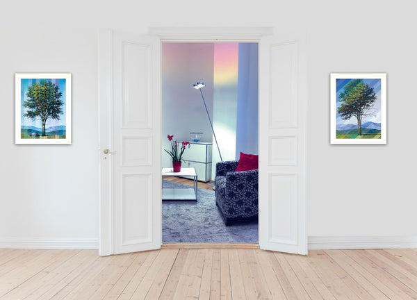 HomeRoots Set of Two Minimalist White Framed Prints - Contemporary Wall Art for Elegant Home Décor 415810