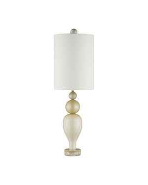 Currey & Company Hutson Table Lamp - Milano-inspired Chic With Sculptural Silhouette, Elegant Sheen & Tall Shade Design Ivory Composite 6000-1038-currey-company