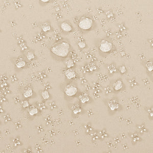 English Elm TOPMAX All-Weather Rattan Round Sectional Daybed with Retractable Canopy, Adjustable Table & Cushions Light Coffee SP100023AAC