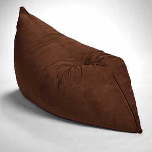 Homeroots 73" X 38" Brown Sofa Sack Bean Bag Lounger  Microsuede,Polyurethane Foam 415916