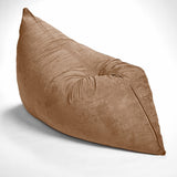 Homeroots 73" X 38" Khaki Sofa Sack Bean Bag Lounger Khaki Microsuede,Polyurethane Foam 415918