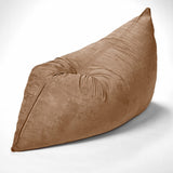 Homeroots 73" X 38" Khaki Sofa Sack Bean Bag Lounger Khaki Microsuede,Polyurethane Foam 415918