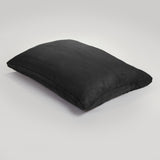 Homeroots 73" X 52" Black Sofa Sack Bean Bag Lounger Black Microsuede,Polyurethane Foam 415920