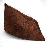 Homeroots 78" X 58" Brown Sofa Sack Bean Bag Lounger  Microsuede,Polyurethane Foam 415924