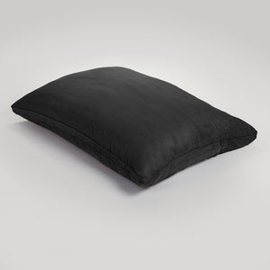 Homeroots 78" X 58" Black Sofa Sack Bean Bag Lounger Black Microsuede,Polyurethane Foam 415925