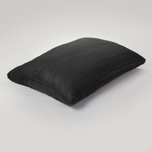 Homeroots 78" X 58" Black Sofa Sack Bean Bag Lounger Black Microsuede,Polyurethane Foam 415925