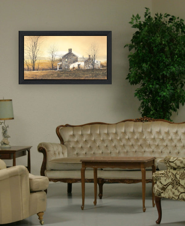 HomeRoots Rising Early 1 Modern Black Framed Print Wall Art - Vivid Colors & Ready-to-Hang Home Decor Piece 415983